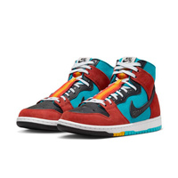 Nike SB Dunk High Decon (Turquoise Blue / Black / Rugged Orange)