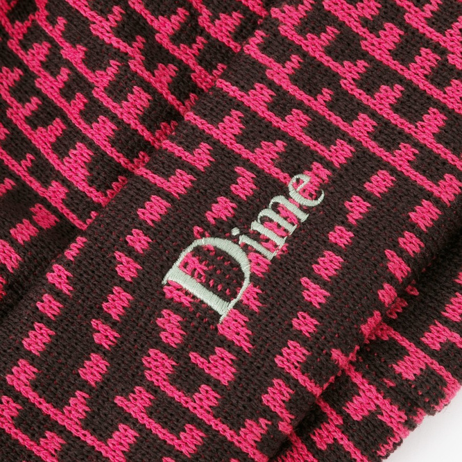 Dime Classic Logo Warp Beanie (Raspberry)