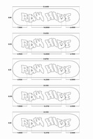 Deska Raw Hide x Polish Pipe (Black / White)