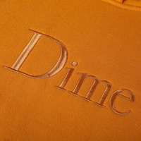 Dime Classic Logo Embroidered Hoodie (Orange)