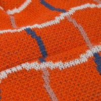 Dime Wave Checkered Beanie (Orange)