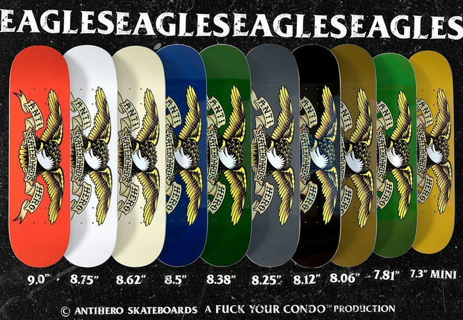 Antihero Classic Eagle Board (Tan) 8.06" x 31.8"