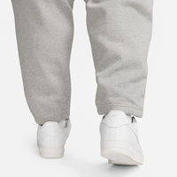 Nike Solo Swoosh Fleece Pants (Dark Grey Heather / White)