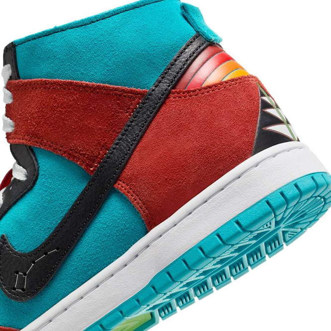 Nike SB Dunk High Decon (Turquoise Blue / Black / Rugged Orange)