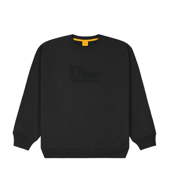 Dime Classic Embossed Crewneck (Black)