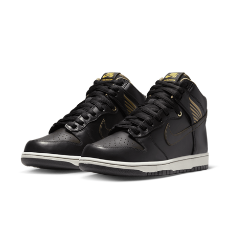 Nike SB x Pawnshop Skate Co. Dunk High OG "Old Soul" (Black/Black/Metallic Gold)