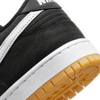 Nike SB Dunk Low Pro ISO (Black / White / Gum Light Brown)