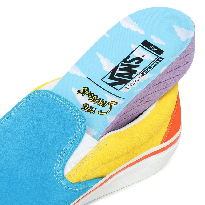 Vans x The Simpsons Slip-On Pro (Blue / Yellow / Red)