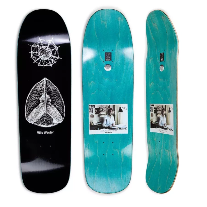 Polar Skate Co. board Ville Wester Structural Order (Black) (1991 Sr. Special Shape)