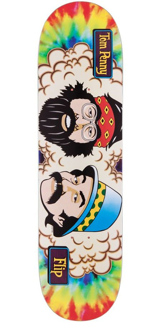 DECK FLIP SKATEBOARDS TOM PENNY CHEECH AND CHONG TIEDYE 8,13" x 32"