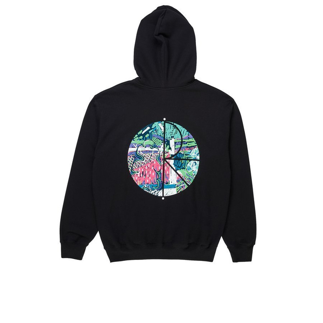 Polar Skate Co. Hoodie Garden Fill Logo Hoodie (Black)