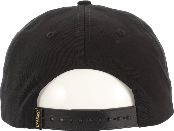 Krooked Eyes Snapback Cap (Black / Orange)