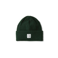 Polar Skate Co. Cap Double Fold Merino Beanie (Hunter Green)