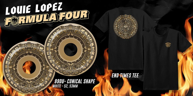 SPITFIRE FORMULA FOUR LOUIE END OF TIMES CONICAL WHEELS 99DU 52 MM