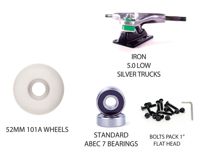 KOMPLETNA DESKOROLKA SH OG LOGO (BLACK/WOOD)