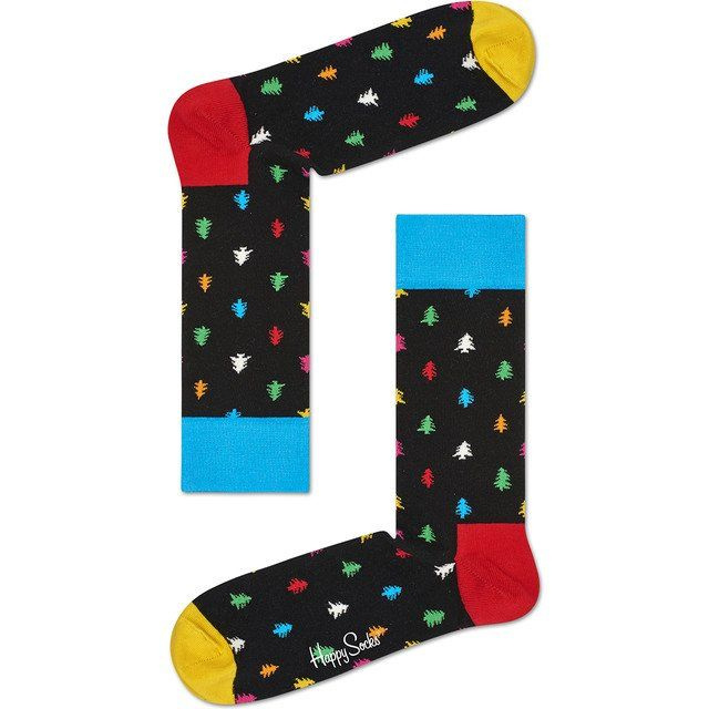 SKARPETY HAPPY SOCKS TREE (BLACK)