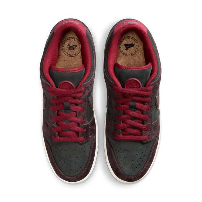 Nike SB x Riot Dunk Low Pro (Mahogany / Dark Beetroot / Team Red / Sail)