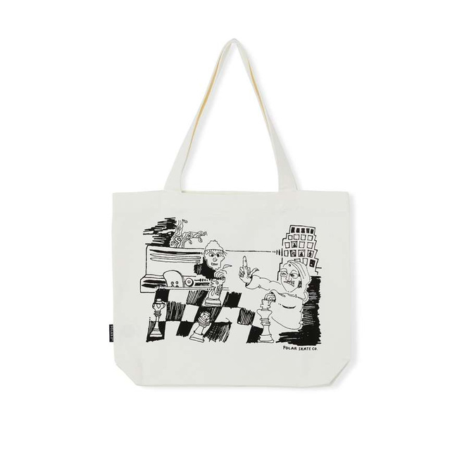 Torba Polar Skate Co. Check Mate Tote Bag (Ecru)