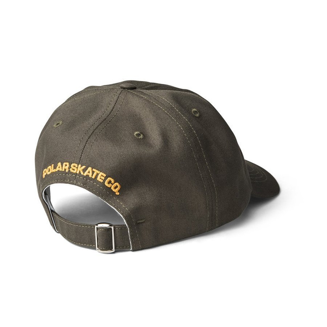 Polar Skate Co. Cap Data Face Cap (Army Green)