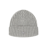 Dime Cashmere Fold Beanie (Light Gray)