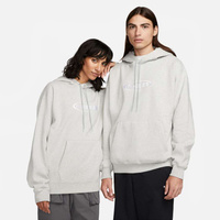 Nike SB Fleece Pullover Skate Hoodie (Grey Heather / White)