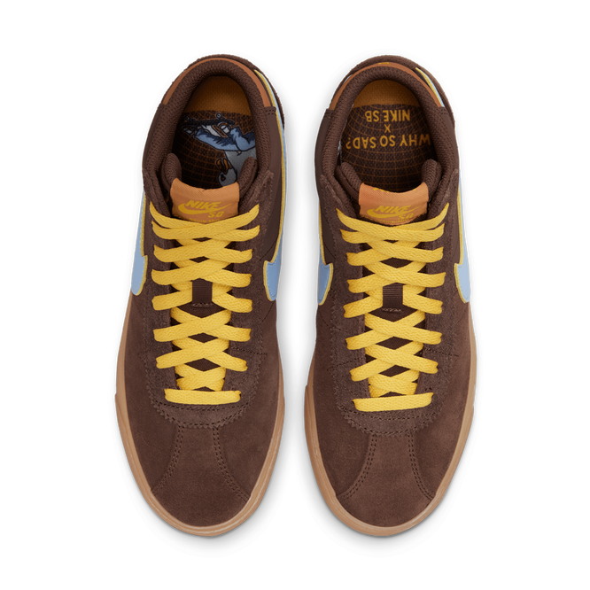 Nike SB x Why So Sad? Bruin High Premium (Light Chocolate / Light Blue / Monarch)