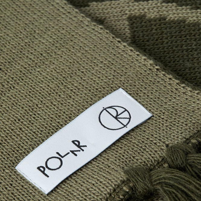 Polar Skate Co. Scarf Stroke Logo Scarf (Olive)