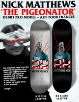 Antihero Skateboards Matthews The Pigeonator (Silver) 8.25" x 32"