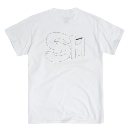 SH 3D QP Logo Outline Tee (White)