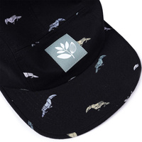 Magenta Flock Cap (Black)