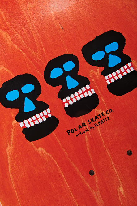 Polar Skate Co. board Oskar Rozenberg World Domination (Yellow) (P9 Special Shape)