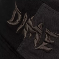 Dime Split Distressed Bucket Hat (Black)