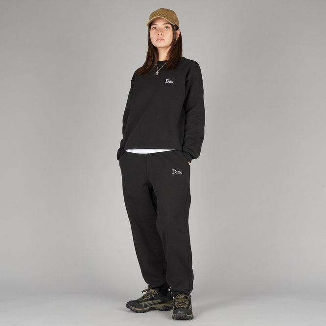 Dime Classic Small Logo Sweatpants (Black)