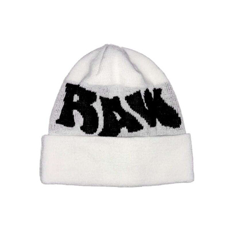 Raw Hide OG Logo Beanie (White)