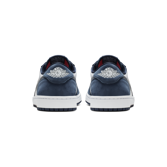 Nike SB Air Jordan 1 Low shoes (Midnight Navy / Metallic Silver / White)