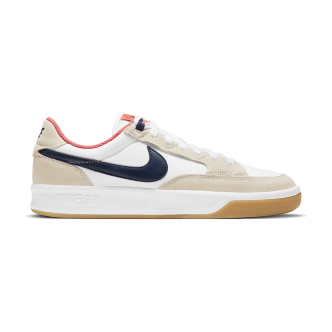 Nike SB Adversary Premium (White / Midnight Navy / Turf Orange)