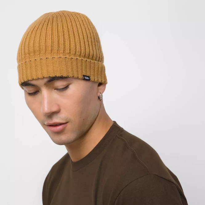 Vans Shallow Cuff Beanie (Bone Brown)