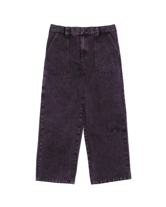 Poetic Collective Painter Pants (Purple Acid Wash Denim)