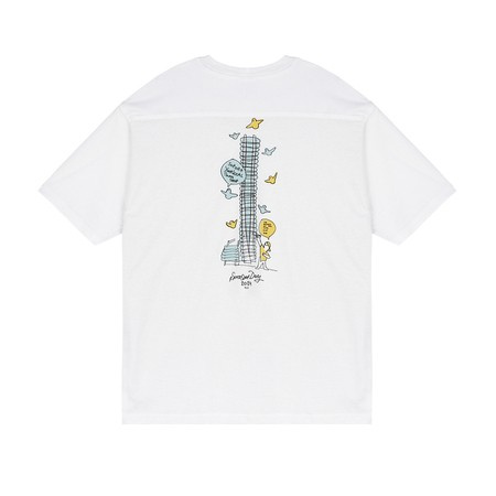 SH Store x Gonz Skateshop Day Deck Wall T-shirt (White)