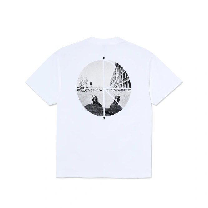Polar Skate Co. Happy Sad Fill Logo Tee (White)