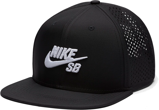 NIKE SB PERFORMANCE TRUCKER HAT Black / White