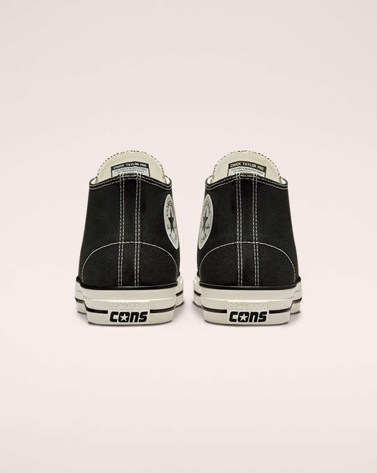 CONS CTAS Pro Cut Off Mid (Black / Black / Egret)