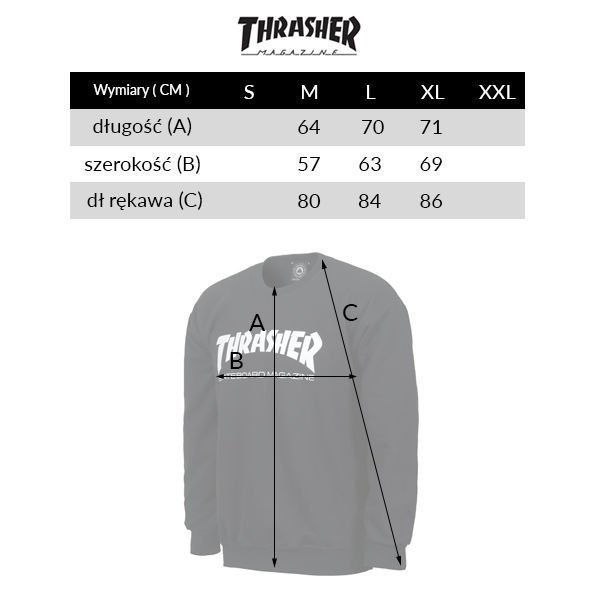 Thrasher Skate Mag Logo Crewneck (Black)