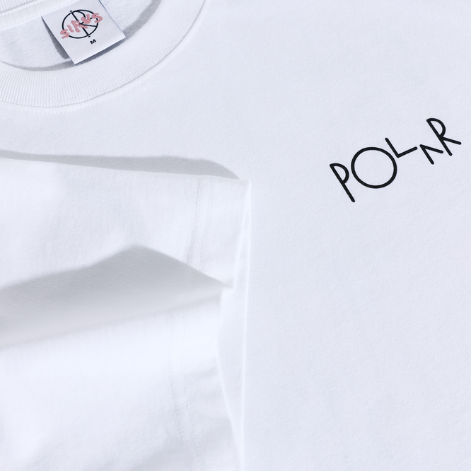 Polar Skate Co. Searching For Peace Fill Logo Tee (White)