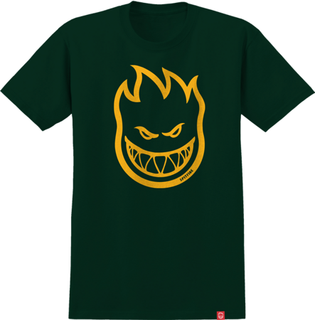 Spitfire Wheels Bighead Tee (Forest Green/Gold)