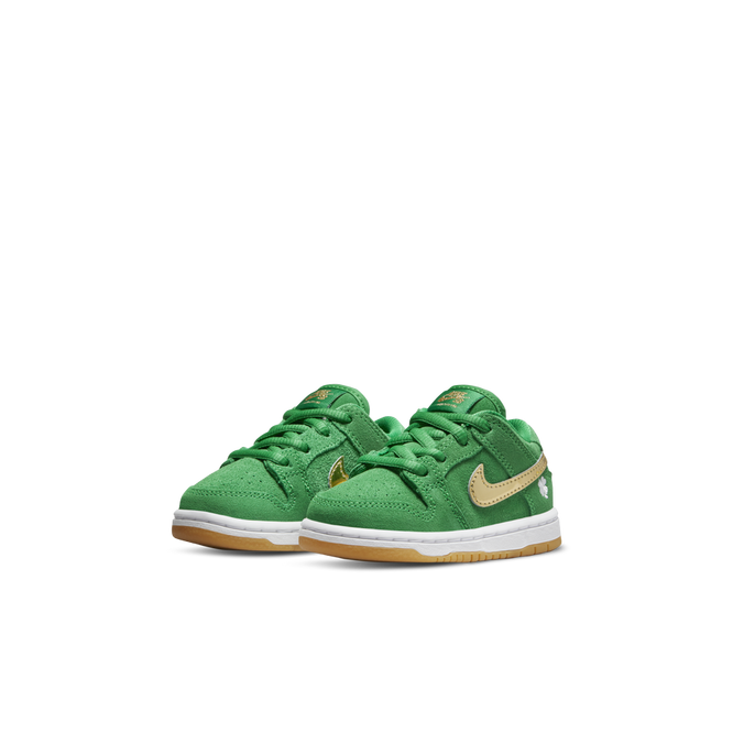 Nike SB Dunk Low Pro (TD) (Lucky Green / Metallic Gold)