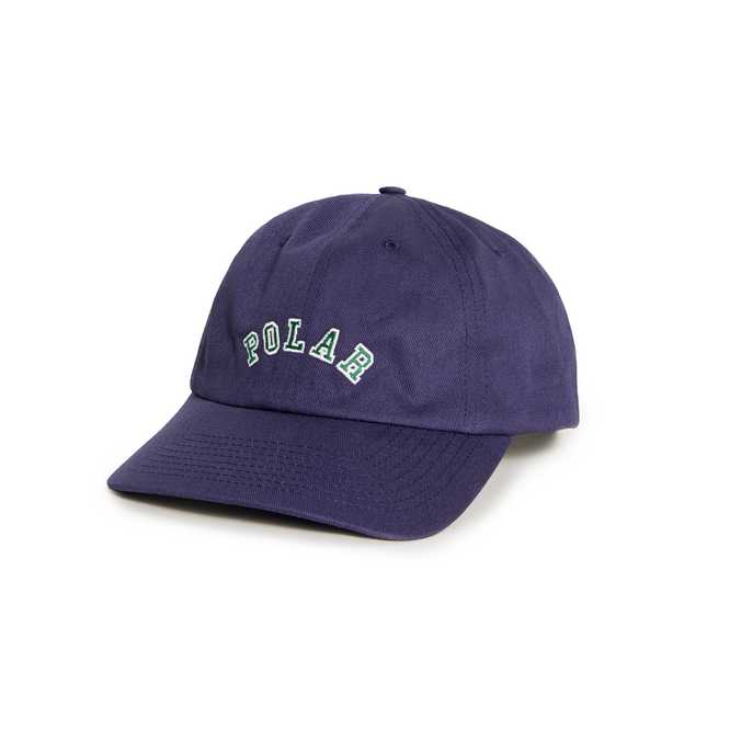 Polar Skate Co. College Logo Sai Cap (Navy)