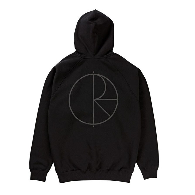 BLUZA Z KAPTUREM POLAR SKATE CO. HALF ZIP HOOD (BLACK)