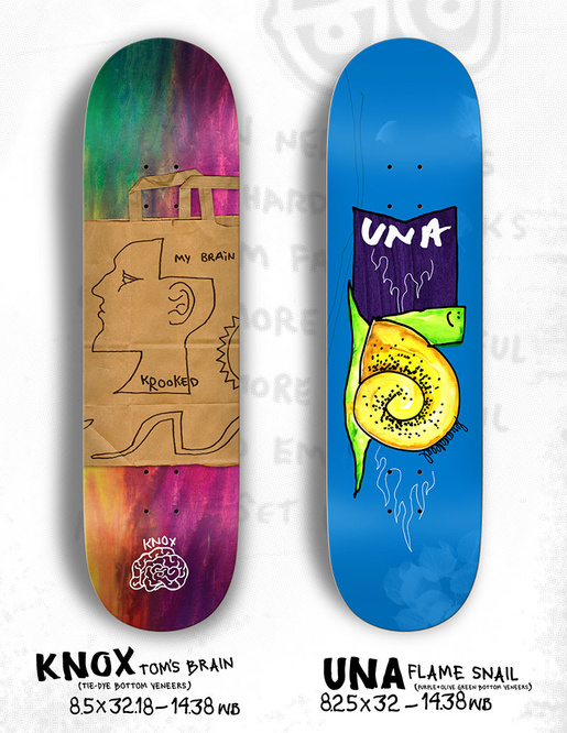 Krooked Skateboarding Knox Tom's Brain 8.5" x 32.18"