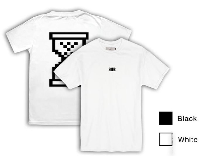 SOUR SKATEBOARDS HOURGLASS T-SHIRT (WHITE)